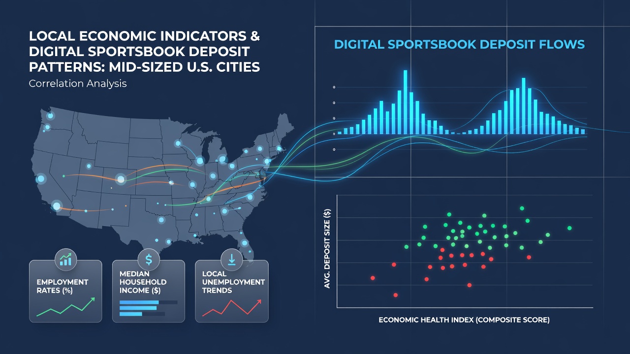 Map overlay displaying deposit volume changes next to unemployment and income data points for selected American cities