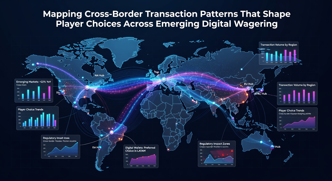 Chart illustrating payment method adoption rates and transaction speed comparisons across emerging digital wagering regions